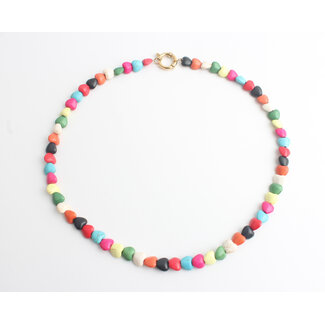 'Heartbeat' Collier Multicolore - Acier inoxydable