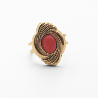 'Ismay' Anillo Or Rosa - Acero inoxidable (ajustable)