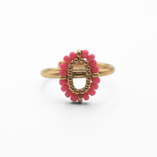 'Amity' Anello Oro Rosa - Acciaio inossidabile (regolabile)