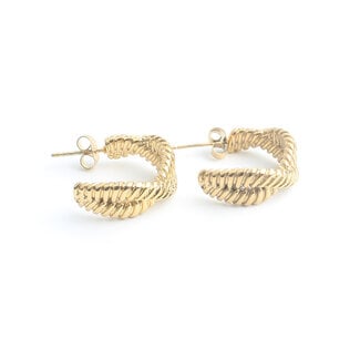 'Rubbie' Earrings Gold- Stainless steel