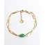 'Noralie' Bracelet Or Vert - Acier inoxydable