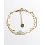 'Noralie' Armband Goud Labradoriet - Stainless steel