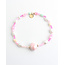 'Raina' Bracelet Perle Rose - Acier inoxydable