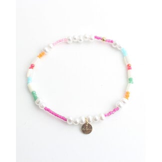 'Carmen' Bracelet Pearl Multicolor - Stainless steel