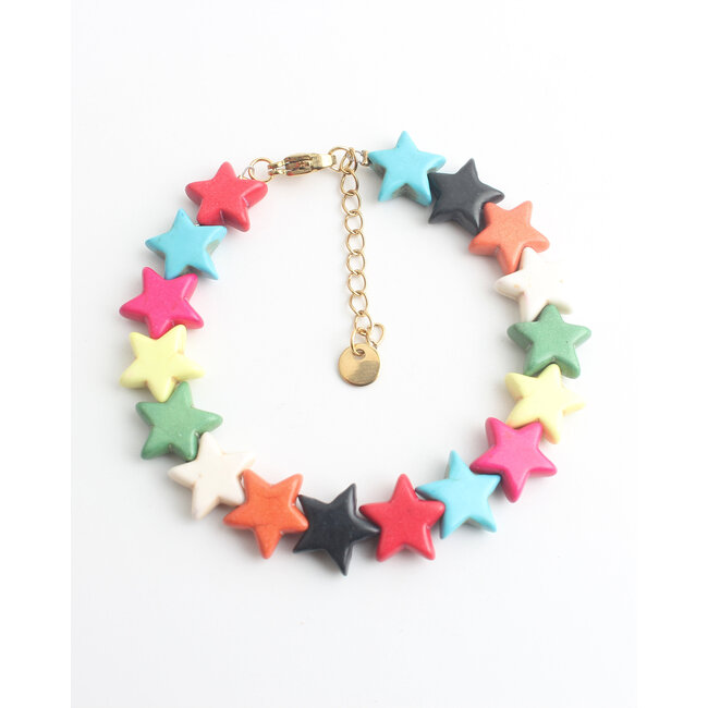 'Stardust' Armband Multicolor - Edelstahl