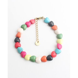 'Heartbeat' Bracelet Multicolor - Stainless steel