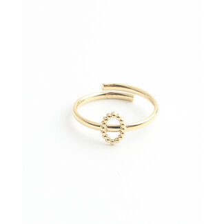 'Alita' Anillo Oro - Acero inoxidable (ajustable)