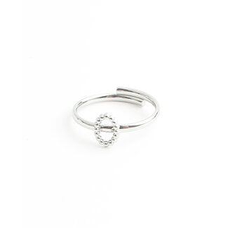 'Alita' Ring Silver - Stainless steel (adjustable)