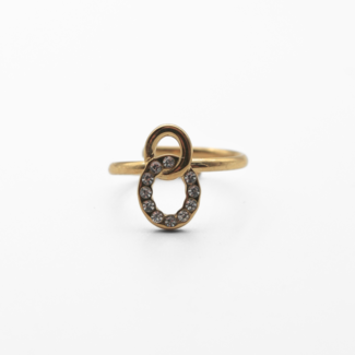 'Eternity' Ring Gold - Stainless steel (adjustable)