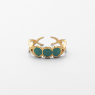 'Aliya'  Bague Oro- Acier inoxydable (ajustable)