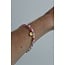 'Raina' Armband Perl Rosa – Edelstahl