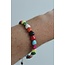 'Heartbeat' Braccialetto Multicolore - Acciaio inossidabile