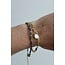 'Noralie' Armband Goud Roze - Stainless steel