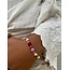 'Heartbeat' Armband Multicolor - Stainless steel