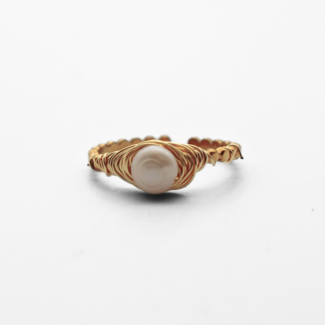 'Chantra' ring GOUD - Stainless steel