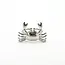 'Crabby' Ring Silber - Edelstahl (verstellbar)