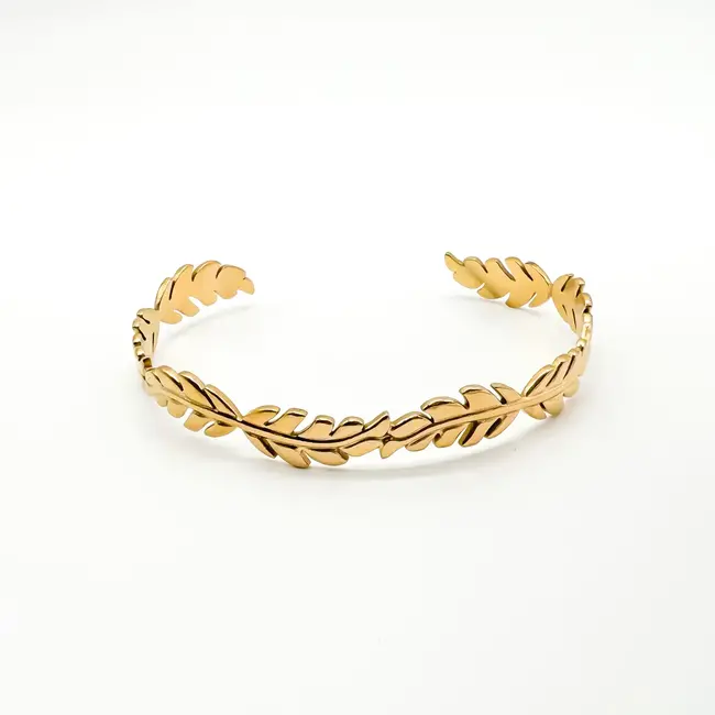 'FLORA' BRACELET GOLD - STAINLESS STEEL