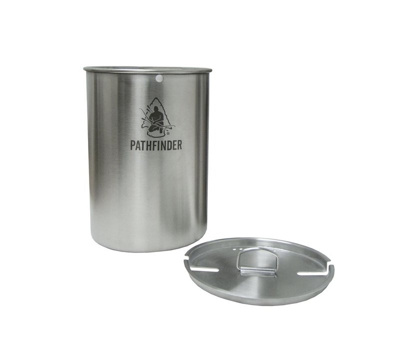 Pathfinder Stainless Steel 48oz Nesting Cup And Lid Set