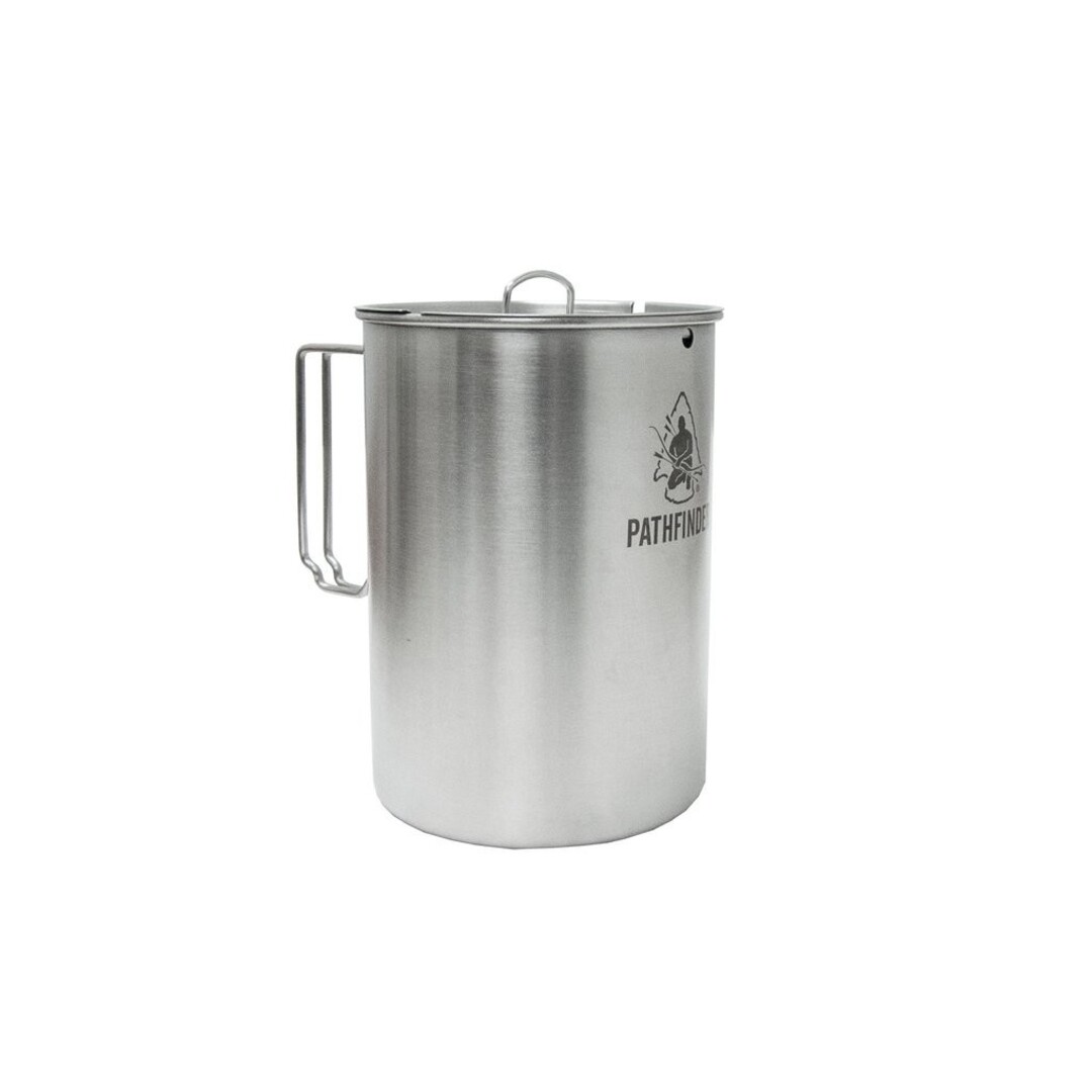 Pathfinder Stainless Steel 48oz Nesting Cup And Lid Set