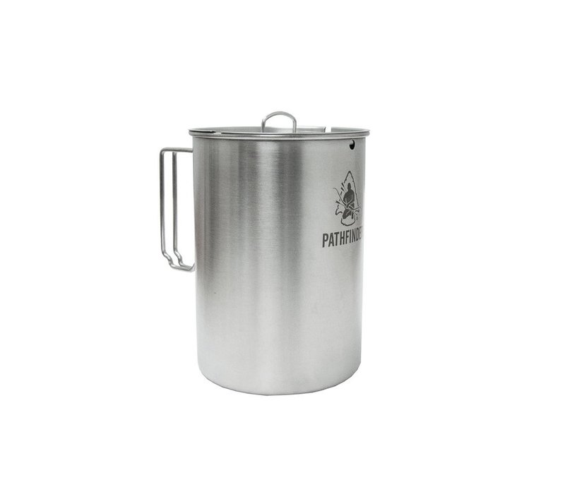 Pathfinder Stainless Steel 48oz Nesting Cup And Lid Set