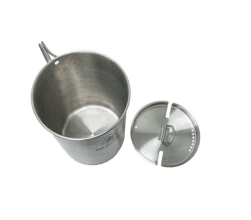 Pathfinder Stainless Steel 48oz Nesting Cup And Lid Set