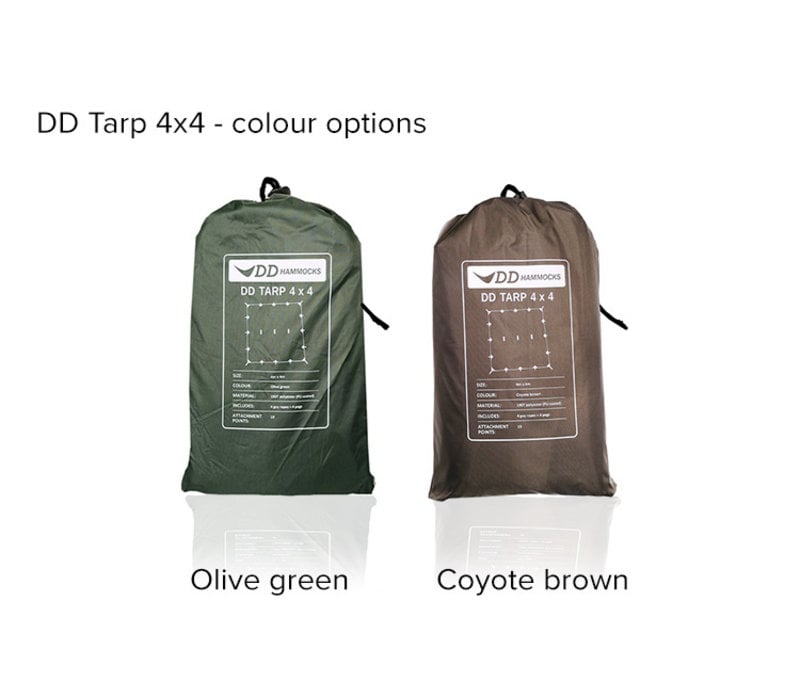 DD Hammocks Tarp 4x4 - Olive Green of Coyote Brown