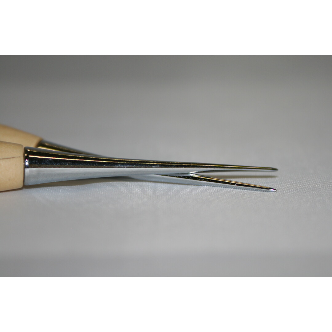 Awl with  herrywood Handle 120mm for leather processing