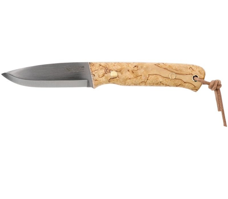 Casstrom Woodsman Knife Curly Birch met firesteel