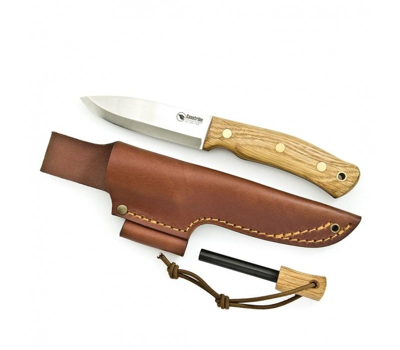 Casstrom No. 10 Swedish Forest Knife Oak with Firesteel