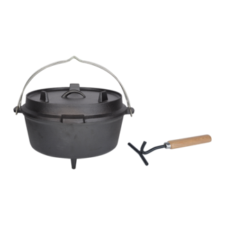 Fancy Flames Esschert Design Dutch Oven 6,5L 12″ Gietijzeren Kampvuurpot