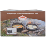 Esschert Design Dutch Oven 6,5L 12″ Gietijzeren Kampvuurpot