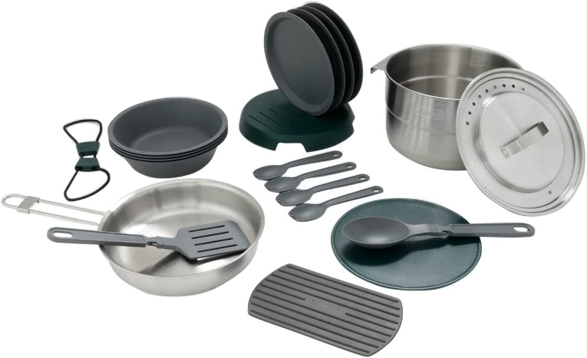 Stanley Adventure Full Kitchen Stainless Steel Base Camp Cook Set