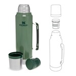 STANLEY The Legendary Classic Bottle 1,00L Hammertone Green