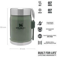 STANLEY The Legendary Food Jar and Spork 0,4L Hammertone Green