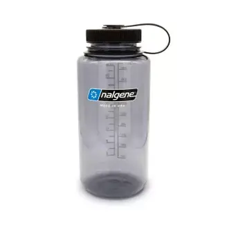 Nalgene NALGENE Wide-Mouth 1ltr drinking bottle Gray/ Black cap Sustain