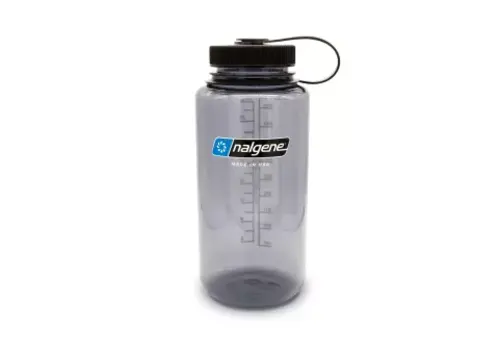 Nalgene NALGENE Wide-Mouth 1ltr drinking bottle Gray/ Black cap Sustain