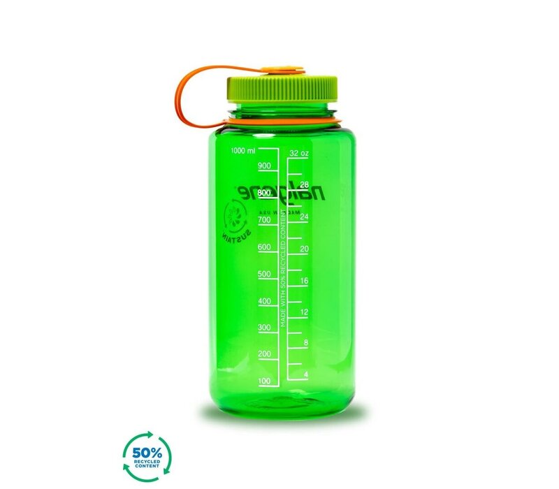 NALGENE Wide-Mouth 1ltr drinking bottle Melon Ball Sustain