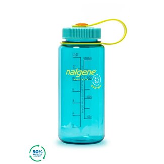 Nalgene NALGENE Wide-Mouth 500ml Drinking Bottle Cerulean Sustain