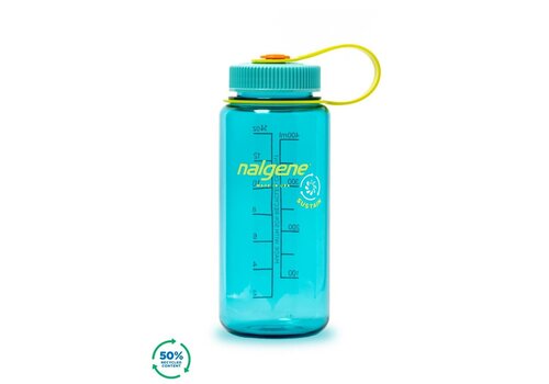 Nalgene NALGENE Wide-Mouth 500ml Drinking Bottle Cerulean Sustain