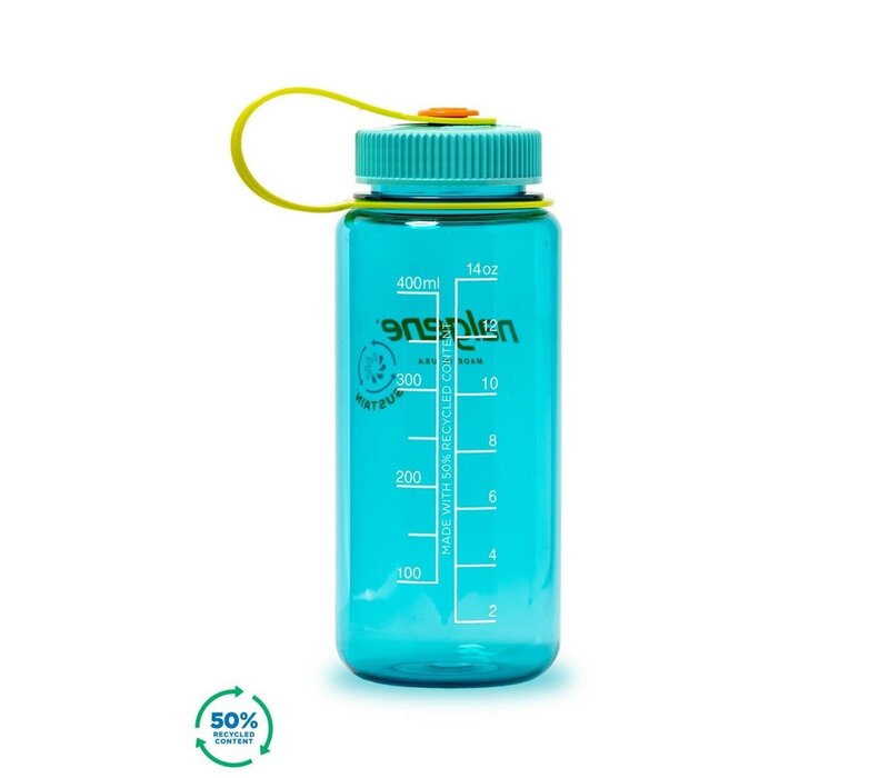 NALGENE Wide-Mouth 500ml Drinking Bottle Cerulean Sustain