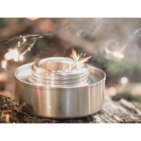 Pathfinder stainless steel Alcohol Burner (133ml) with Flame Regulator