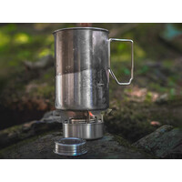 Pathfinder stainless steel Alcohol Burner (133ml) with Flame Regulator