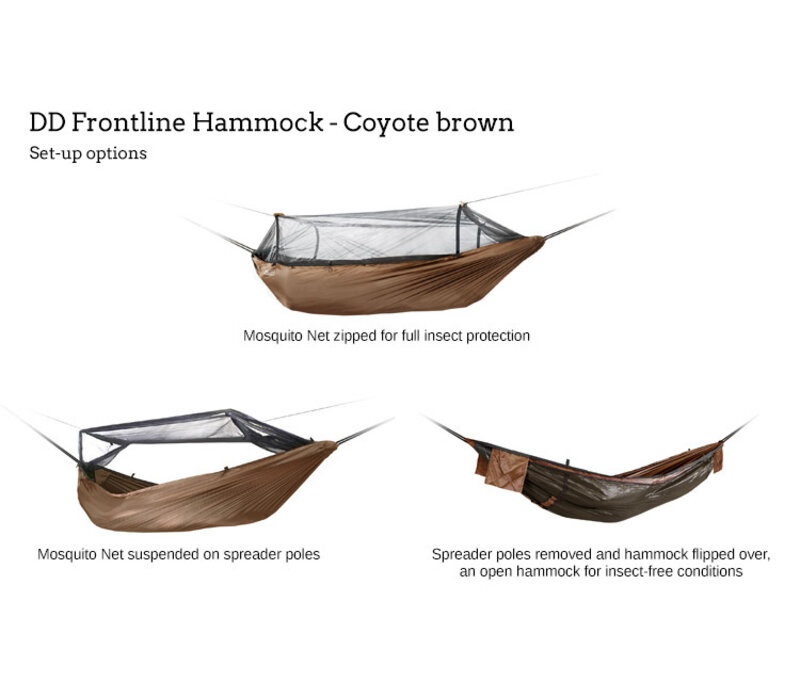 DD Hammocks Frontline hangmat – Coyote Brown