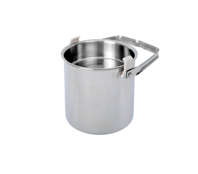 BasicNature Stainless Steel Pot 'Billy Can' 1,4L