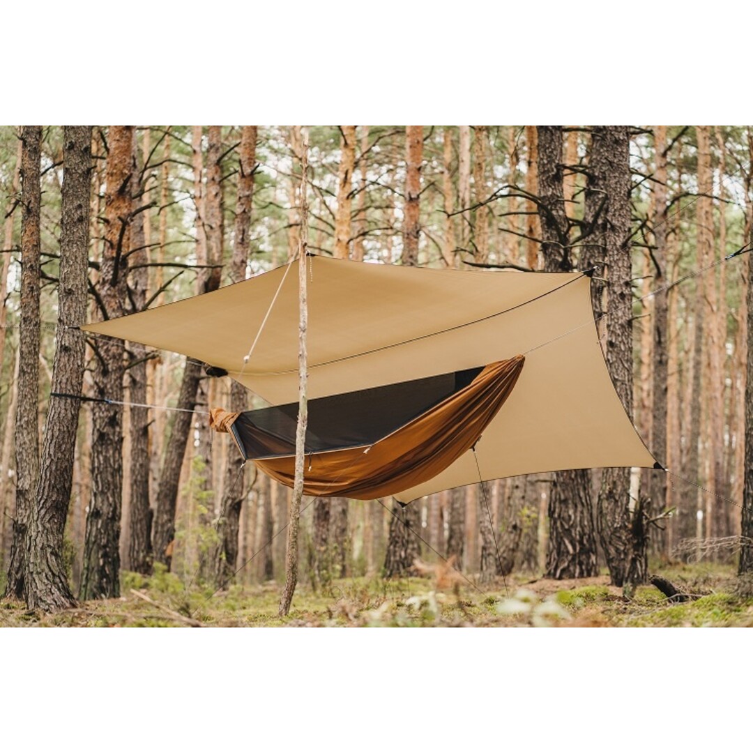 Lesovik DRAKA hangmat set Golden Brown