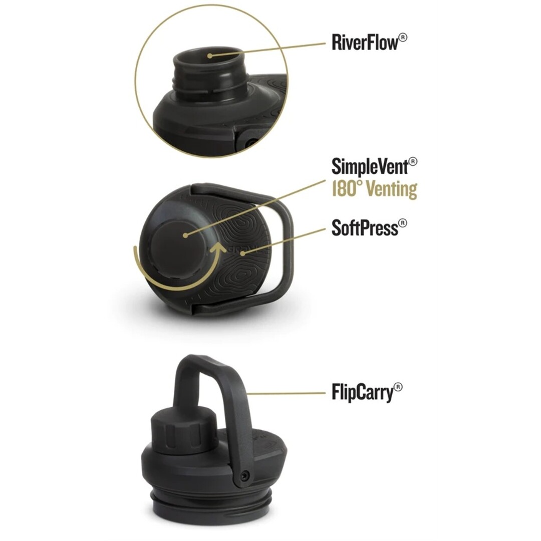 Grayl UltraPress Purifier Titanium Fles met Waterfilter - 500ml