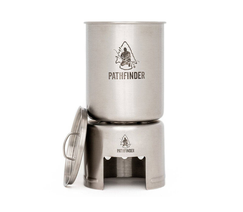 Pathfinder Edelstahl-flaschen-Kochset mit Becher und Stove