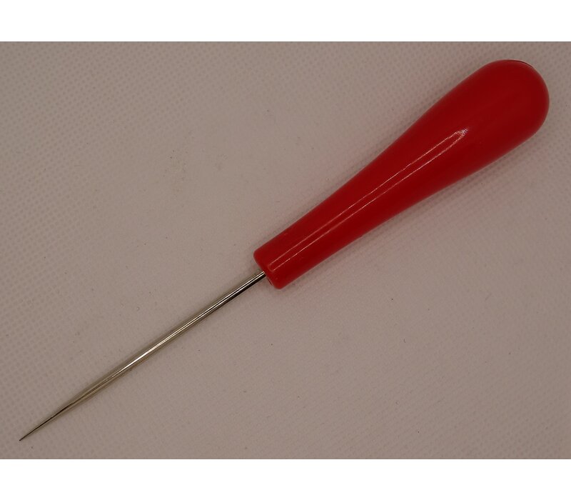 Awl with plastic handle for leather processing