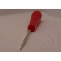 Awl with plastic handle for leather processing