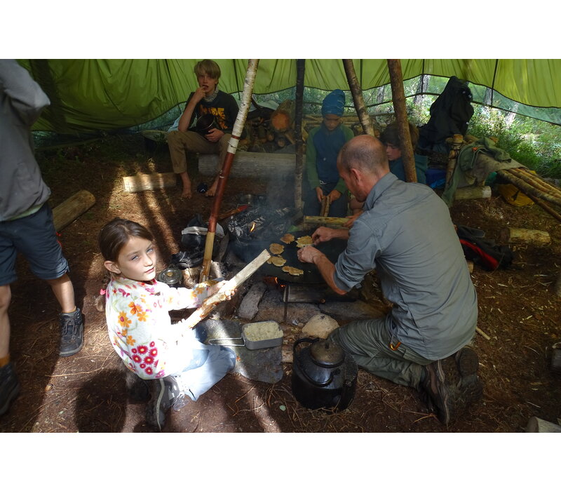 Ouder-Kind Bushcraft WEEK ZWEDEN 28-07 tm 04-08-2024